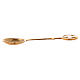 Spoon for incense in golden brass 10 cm s3