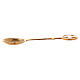 Spoon for liturgical incense in gold plated brass 4 in s3