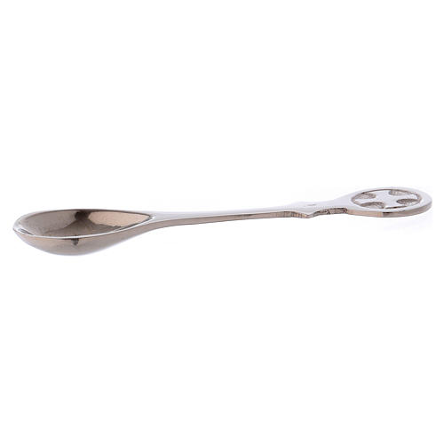 Spoon for incense in silver-plated brass 10 cm 2