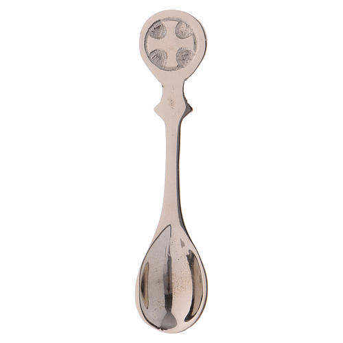 Spoon for incense in silver-plated brass 10 cm 3