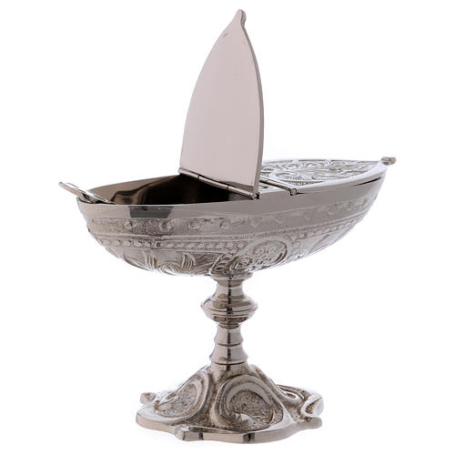 Classic-style censer in silver-plated brass 2