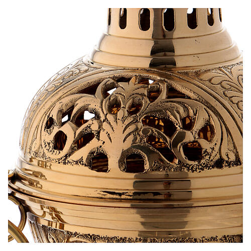 Gold plated brass thurible h 11 in 2