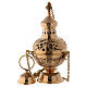 Gold plated brass thurible h 11 in s1
