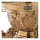 Encensoir en laiton doré brillant style orthodoxe h 16 cm s4
