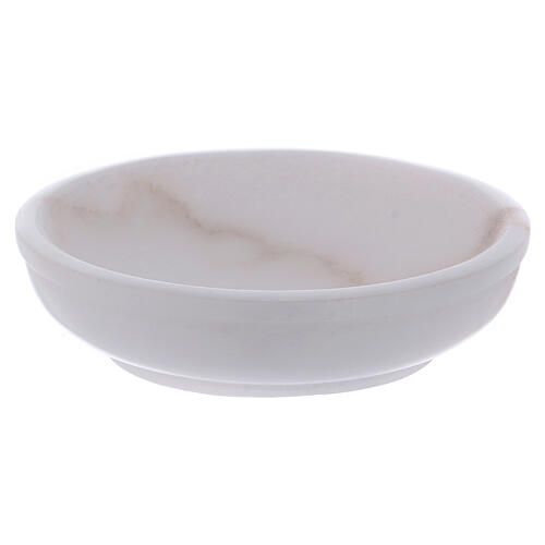 Bowl suitable as incense burner made of white soapstone 10 cm 2
