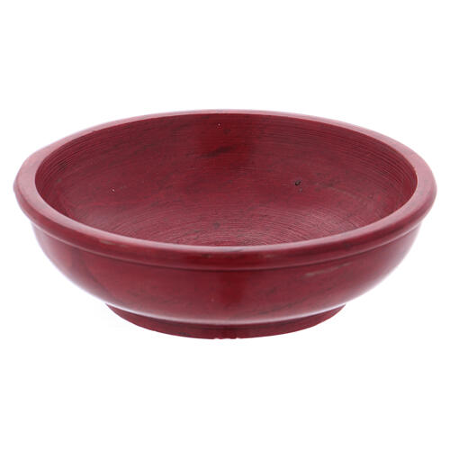 Incense burning bowl made of red soapstone 10 cm 1
