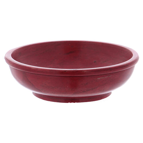 Incense burning bowl made of red soapstone 10 cm 2