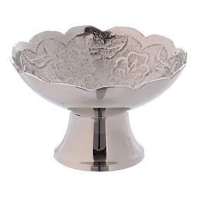 Incense bowl made of silver-plated brass 5.5 cm