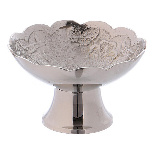Incense bowl made of silver-plated brass 5.5 cm 1