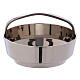 Incense bowl made from polished nickel-plated brass, diameter 9mm s1