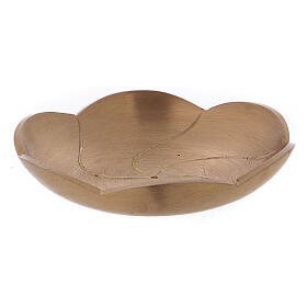Bowl made of golden brass in the shape of a lotus flower 8 cm