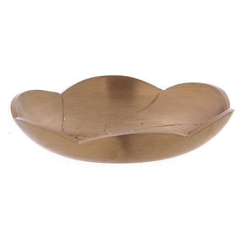 Bowl made of golden brass in the shape of a lotus flower 8 cm 2