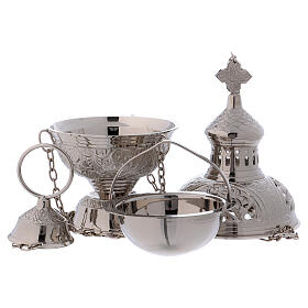 28 cm high censer with perforated decorations of oriental inspiration