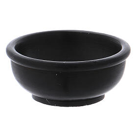 Bowl made of black soapstone and 6 cm in diameter 6 cm