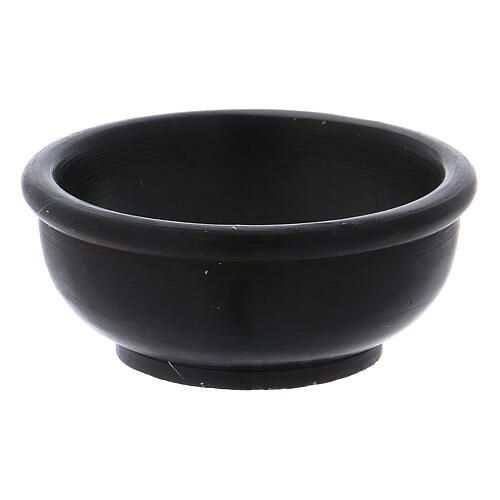 Incense bowl in black soapstone d. 2 1/2 in 2
