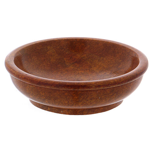 Incense bowl in bronze finish soapstone d. 4 in 1