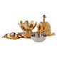 Thurible with cross gold plated brass s2