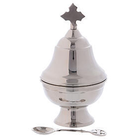 Boat for thurible in silver-plated brass