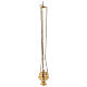 Simple thurible in gold plated brass 4 in s3