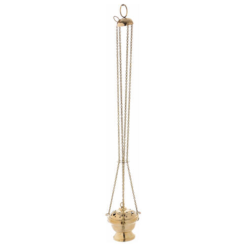 Thurible with stars gold plated brass 4 in 3