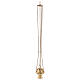 Simple thurible in polished gold plated brass 4 1/4 in s3