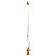 Chiseled thurible gold plated brass 6 in s3