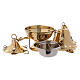 Gold plated brass thurible 7 in s2