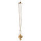 Gold plated brass thurible 7 in s3