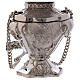 Baroque censer with silver-plated brass decorations and inlays 32 cm s3