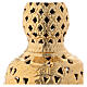 Oriental thurible in gold plated brass 10 1/2 in s2