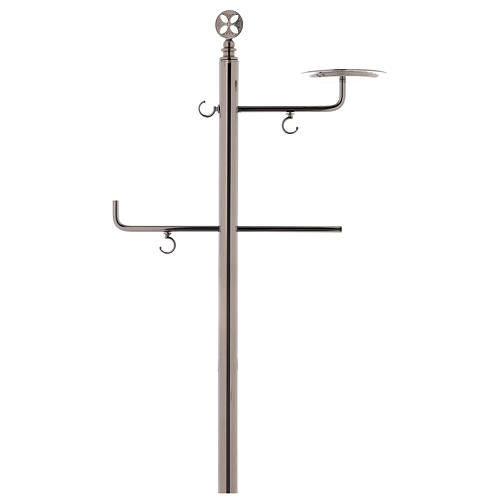 Portaturibolo ottone nichelato 124 cm 3