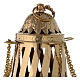 Santiago style thurible in gold plated brass h 13 in s2
