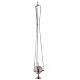 Round thurible with triangular decorations 6 1/4 in nickel-plated brass s3