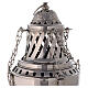 Santiago style thurible in nickel-plated brass h 13 in s2