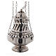 Santiago style thurible in nickel-plated brass h 13 in s5