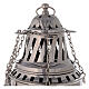 Thurible with leaves decorations nickel-plated brass 10 1/2 in s2