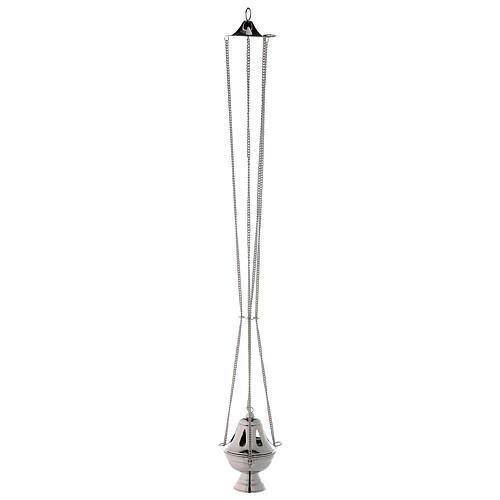 Bell censer with drop holes h 17 cm in nickel-plated brass 3
