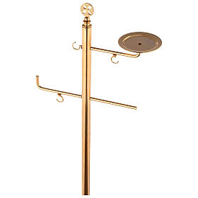 Thurible stand in gold plated brass