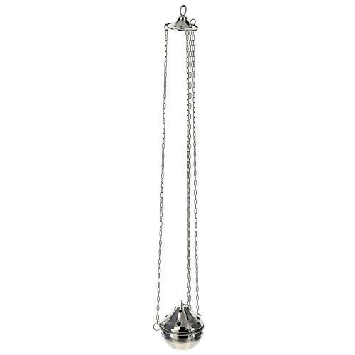 Thurible of silver-plated brass 5