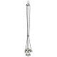 Turibolo ottone argentato decori stella 11 cm s2
