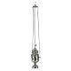 Thurible boat and spoon, nickel-plated brass, detachable burner s8
