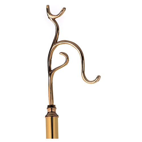 Thurible holder, gold plated brass, h 147 cm 2