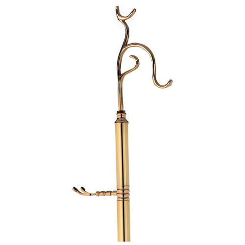 Thurible holder, gold plated brass, h 147 cm 4