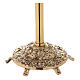 Thurible holder, gold plated brass, h 147 cm s5