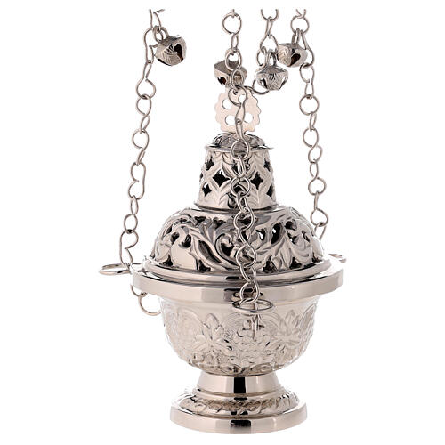 Thurible with cut-out cover h 16 cm 1