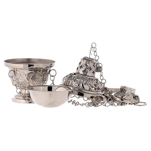 Thurible with cut-out cover h 16 cm 5