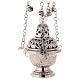 Thurible with cut-out cover h 16 cm s1