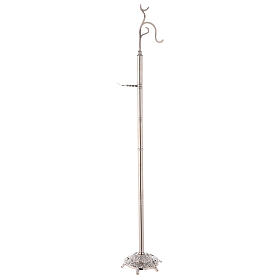 Thurible holder, silver-plated brass, h 150 cm