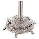 Thurible holder, silver-plated brass, h 150 cm s6
