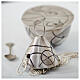 Cosmos thurible with boat, silver finish s5